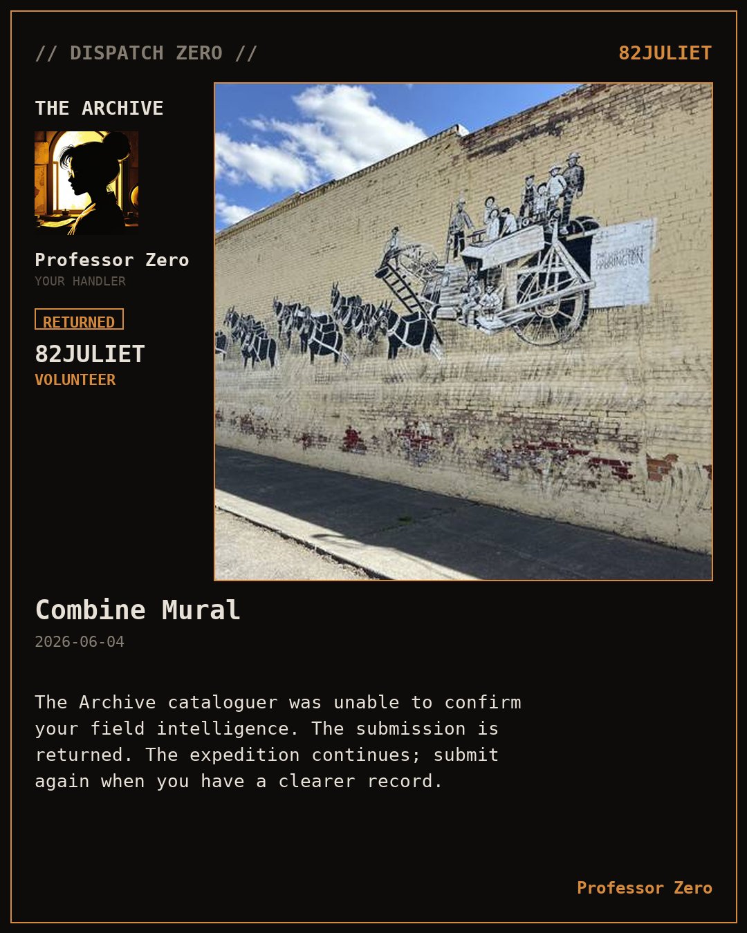 Mission card